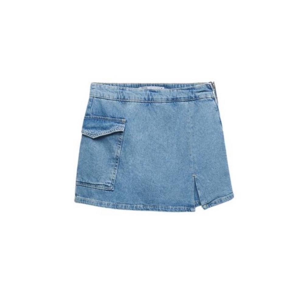 Zara denim cargo skort Small‎ Medium Skirt Jean Jeans